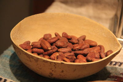 Close-up of dessert in bowl on table