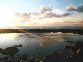 Scenic view of sea against sky