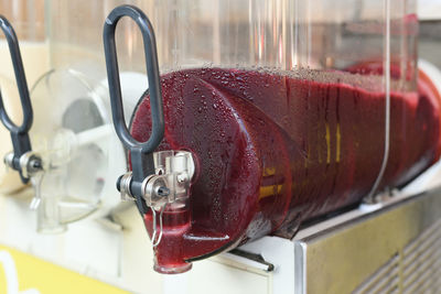 Close-up of machine part