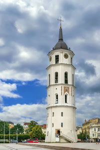 Bell tower of vilnius cathedral is 52 metres tall, lithuania