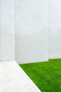 View of concrete wall