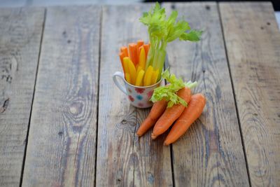 Close-up of vegetables on table