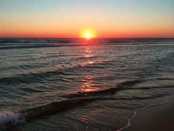 Sunset over sea