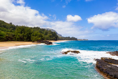 Scenic view of sea against sky