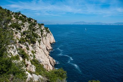 Scenic view of sea against sky