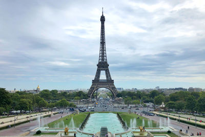 View of monument against cloudy sky