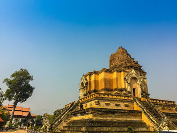 Low angle view of temple against sky