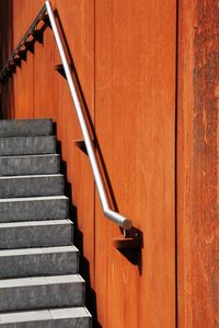 Full frame shot of staircase in building