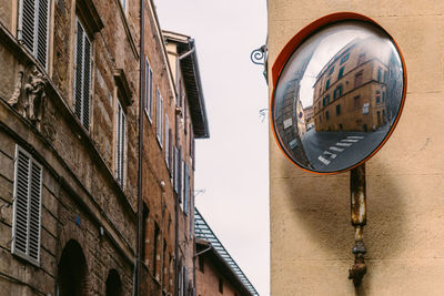 Low angle view of buildings against sky