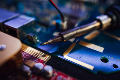 Close-up of circuit board