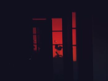 Close-up of red light