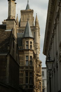 Low angle view of buildings against sky