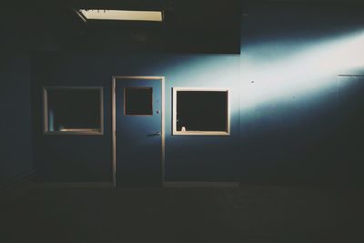 Empty illuminated room