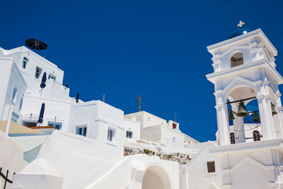 The beautiful architecture of the cities in santorini island