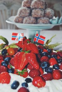 Close-up of strawberries