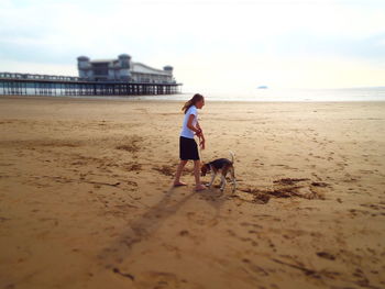 Man standing on beach