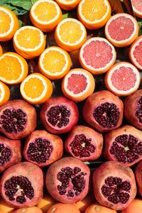 Full frame shot of multi colored fruits