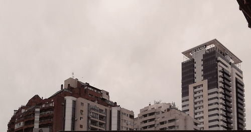 Low angle view of buildings against sky