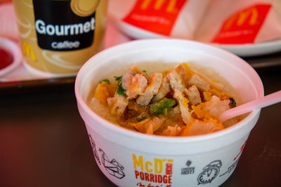 Close-up of food in bowl