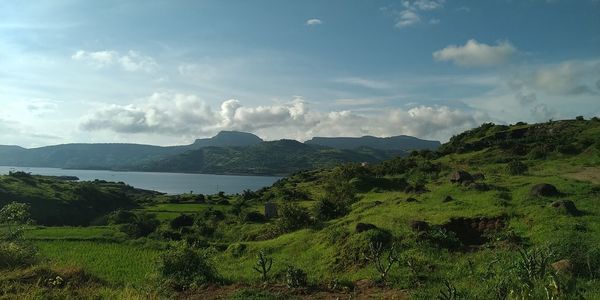 Scenic view of landscape against sky