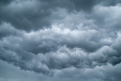 Low angle view of storm clouds in sky