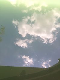 Low angle view of cloudy sky