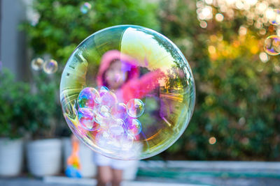 Close-up of bubbles