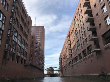 Low angle view of buildings against sky