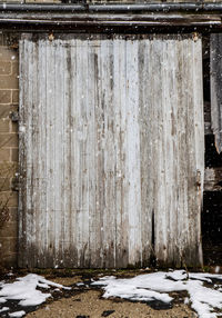 Close-up of damaged wall