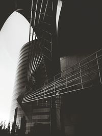 Low angle view of modern building against sky