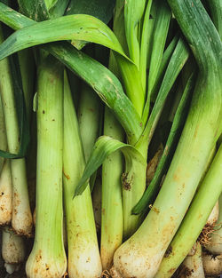 Full frame shot of fresh vegetables in market