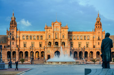 Low angle view of historical building