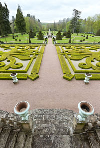 Panoramic view of people in park