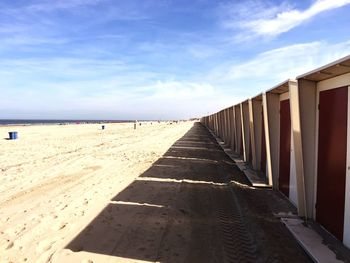 View of sea against cloudy sky