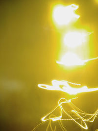 Close-up of illuminated lights