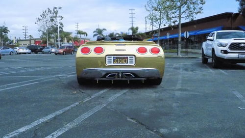 Cars on road in city