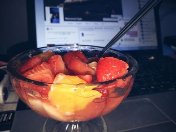 Close-up of fruits in bowl