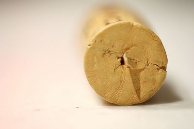 High angle view of broken glass on table
