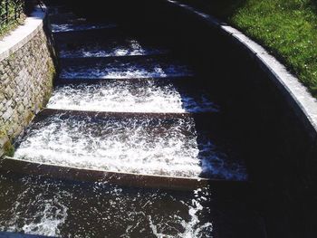 Close-up of narrow stream