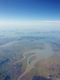 Aerial view of seascape