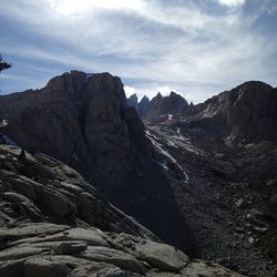 Rocky landscape against the sky