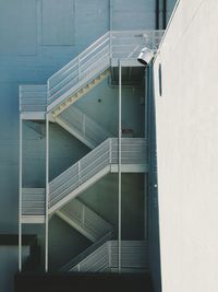 View of staircase in sea