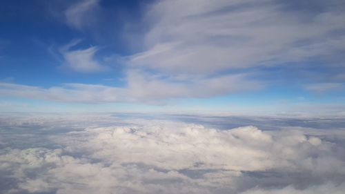 Low angle view of clouds in sky