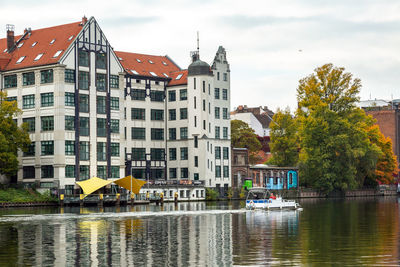 Buildings in water