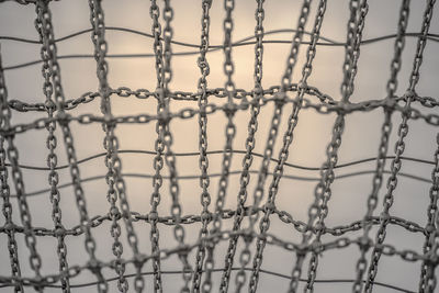 Full frame shot of metal chain