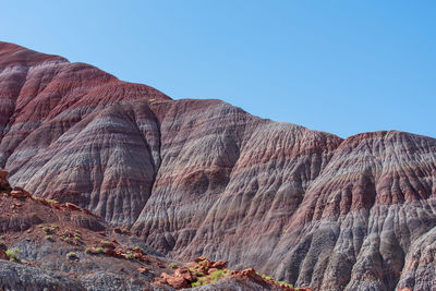 Landscape of banded hillside at paria canyon in grand staircase escalante national monument in utah