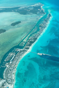 Aerial view of sea