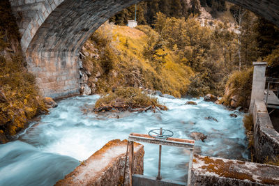 View of bridge over river