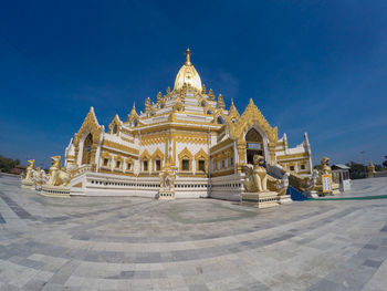 Low angle view of church against clear sky