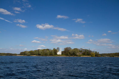 Scenic view of calm sea against sky